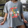 Let's Learn Today Teacher Motivational Back To School Women's Comfort Colors T-Shirt Gray