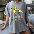 Level Up Your Education Gaming Inspired Teacher Gamers For Men Women Kids Women's Comfort Colors T-Shirt Gray