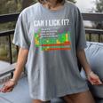 Can I Lick It Periodic Table Science Teacher Student Women's Comfort Colors T-Shirt Gray
