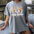 Most Likely To Read Books All Summer Teacher Student Women's Comfort Colors T-Shirt Gray
