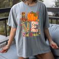Love 2nd Grade Happy Fall Thanksgiving For 2nd Teacher For Men Women Girls Kids Women's Comfort Colors T-Shirt Gray Love 2nd Grade Happy Fall Thanksgiving For 2nd Teacher For Men Women Girls Kids Women's Comfort Colors T-Shirt Gray