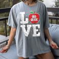 LOVE Apple 3rd Grade Teacher Student School Women's Comfort Colors T-Shirt Gray LOVE Apple 3rd Grade Teacher Student School Women's Comfort Colors T-Shirt Gray