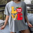 Love Headstart Head Start Teachers First Day Of School Women's Comfort Colors T-Shirt Gray Love Headstart Head Start Teachers First Day Of School Women's Comfort Colors T-Shirt Gray