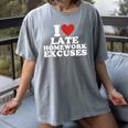 I Love Late Homework Excuses Sarcastic Teacher Lie For Men Women Women's Comfort Colors T-Shirt Gray