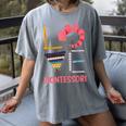Love Montessori Education Math Teacher Women's Comfort Colors T-Shirt Gray Love Montessori Education Math Teacher Women's Comfort Colors T-Shirt Gray