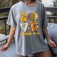 LOVE Pre-K Pumpkin Teacher Student Halloween Costume Women's Comfort Colors T-Shirt Gray LOVE Pre-K Pumpkin Teacher Student Halloween Costume Women's Comfort Colors T-Shirt Gray