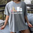 I Love School Supplies Teacher Shirt Women's Comfort Colors T-Shirt Gray I Love School Supplies Teacher Shirt Women's Comfort Colors T-Shirt Gray