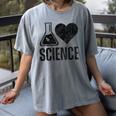 I Love Science Lover Teacher Scientist Sciences Women's Comfort Colors T-Shirt Gray