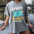 Lower Teacher's Salaries For Men Women Girls Kids Women's Comfort Colors T-Shirt Gray