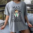 Mad Scientist Shirt Kids Boys Youth Science Teacher Women's Comfort Colors T-Shirt Gray