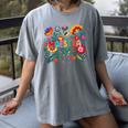 Maestra Flowers Spanish Teacher Cinco De Mayo Women's Comfort Colors T-Shirt Gray Maestra Flowers Spanish Teacher Cinco De Mayo Women's Comfort Colors T-Shirt Gray