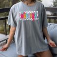 Maestra Teacher Spanish Back To School First Day Of School Women's Comfort Colors T-Shirt Gray