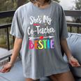 Matching Co-Teacher Best Friend She's My Bestie Work Team Women's Comfort Colors T-Shirt Gray Matching Co-Teacher Best Friend She's My Bestie Work Team Women's Comfort Colors T-Shirt Gray
