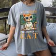 I Did The Math The Answer Is Cats Math Cat Teacher Women's Comfort Colors T-Shirt Gray