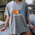 Math Interventionist Teacher Coach Squad Mathematics STEM Women's Comfort Colors T-Shirt Gray
