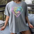 Do The Math Multiply Love Add Hope Math Teacher Tie Dye Women's Comfort Colors T-Shirt Gray