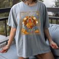 Math Turkey Teacher Thanksgiving Geometric Pi Equation Women's Comfort Colors T-Shirt Gray
