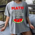 Math Watermelon Calculation Joke Teacher Student Women's Comfort Colors T-Shirt Gray Math Watermelon Calculation Joke Teacher Student Women's Comfort Colors T-Shirt Gray