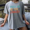 Meet Me At The Library For Teachers And School Librarians Women's Comfort Colors T-Shirt Gray Meet Me At The Library For Teachers And School Librarians Women's Comfort Colors T-Shirt Gray