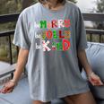 Be Merry Be Jolly Be Kind Merry Christmas Teacher Xmas Pjs Women's Comfort Colors T-Shirt Gray Be Merry Be Jolly Be Kind Merry Christmas Teacher Xmas Pjs Women's Comfort Colors T-Shirt Gray