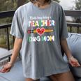 Mothers Day For Teacher Dog Lover Dog Mom Teacher Women's Comfort Colors T-Shirt Gray Mothers Day For Teacher Dog Lover Dog Mom Teacher Women's Comfort Colors T-Shirt Gray