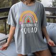 Multilingual Squad Multilingual Teacher Appreciation Kids Women's Comfort Colors T-Shirt Gray