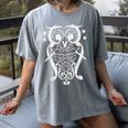 Music Note Owl Shirt Musicians Teacher Birthday Bird Women's Comfort Colors T-Shirt Gray Music Note Owl Shirt Musicians Teacher Birthday Bird Women's Comfort Colors T-Shirt Gray