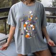 Music Note Symbol Halloween For Music Teacher Musicians Women's Comfort Colors T-Shirt Gray
