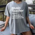 Music Teacher Definition Back To School First Day Women's Comfort Colors T-Shirt Gray Music Teacher Definition Back To School First Day Women's Comfort Colors T-Shirt Gray