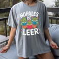 Nopales De Leer Bilingual Teacher Maestra Spanish Teacher Women's Comfort Colors T-Shirt Gray Nopales De Leer Bilingual Teacher Maestra Spanish Teacher Women's Comfort Colors T-Shirt Gray