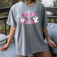 In October We Wear Pink Ballet Ghost Teacher Breast Cancer Women's Comfort Colors T-Shirt Gray In October We Wear Pink Ballet Ghost Teacher Breast Cancer Women's Comfort Colors T-Shirt Gray