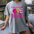 In October We Wear Pink Love Teacher Breast Cancer Awareness Women's Comfort Colors T-Shirt Gray