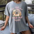 Oink Baa Moo Field Trip Squad Teacher Students Matching Women's Comfort Colors T-Shirt Gray Oink Baa Moo Field Trip Squad Teacher Students Matching Women's Comfort Colors T-Shirt Gray