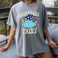 Pajama Day School Spirit Week Fun Cloud Teacher Student Women's Comfort Colors T-Shirt Gray