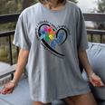 Para Heart Teacher Paraprofessional Paraeducator Men Women Women's Comfort Colors T-Shirt Gray