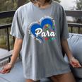 Para Heart Teacher Paraprofessional School Appreciation Women's Comfort Colors T-Shirt Gray Para Heart Teacher Paraprofessional School Appreciation Women's Comfort Colors T-Shirt Gray