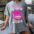 Para Shark Paraprofessional Female Teacher Women's Comfort Colors T-Shirt Gray Para Shark Paraprofessional Female Teacher Women's Comfort Colors T-Shirt Gray
