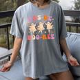 Pas De BOO-Rée Ballet Ghost Dancer Dance Teacher Halloween Women's Comfort Colors T-Shirt Gray