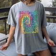 PE Teacher Phys Ed Tie Dye Physical Education Appreciation Women's Comfort Colors T-Shirt Gray