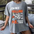 PE Teacher Voice PE Teacher School Fitness Class Women's Comfort Colors T-Shirt Gray PE Teacher Voice PE Teacher School Fitness Class Women's Comfort Colors T-Shirt Gray
