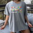 Peace Love Inclusion Sped Squad Special-Ed Teacher Daycare Women's Comfort Colors T-Shirt Gray Peace Love Inclusion Sped Squad Special-Ed Teacher Daycare Women's Comfort Colors T-Shirt Gray