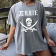 Pi Day Pi Rate Pirate For Teachers Women's Comfort Colors T-Shirt Gray