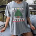 Pi Tree Christmas Math Teacher Ugly Sweater Men Women Kids Women's Comfort Colors T-Shirt Gray Pi Tree Christmas Math Teacher Ugly Sweater Men Women Kids Women's Comfort Colors T-Shirt Gray