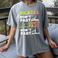 Pilates Instructor Teacher Watercolor Pilates Don't Fart Men Women Kids Women's Comfort Colors T-Shirt Gray