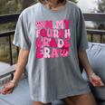Pink Fourth Grade Era 4th Back To School Grade Teacher Women's Comfort Colors T-Shirt Gray