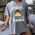 Pirate Math Teacher Skull Pirate Halloween Costume Women's Comfort Colors T-Shirt Gray