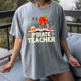 Pirate Teacher Men Women Kids Women's Comfort Colors T-Shirt Gray