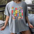Play Is Learning Teacher First Day Of School Back To School Women's Comfort Colors T-Shirt Gray Play Is Learning Teacher First Day Of School Back To School Women's Comfort Colors T-Shirt Gray