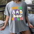 Pre-K Boo Crew Cute Ghost Halloween Costume Teacher Student For Men Women Kids Women's Comfort Colors T-Shirt Gray Pre-K Boo Crew Cute Ghost Halloween Costume Teacher Student For Men Women Kids Women's Comfort Colors T-Shirt Gray