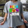 Pre K Boo Crew Halloween Costume Teachers Kids Women's Comfort Colors T-Shirt Gray